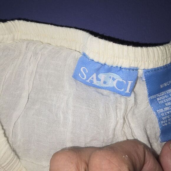 Sauci Women's  Mini Skirt White Size M (A54) - Picture 6 of 7